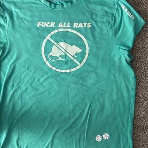 Teal Anti-Rat Graphic Tee